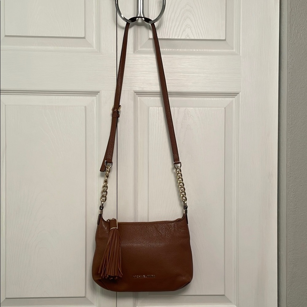 Michael Kors WESTON Brown Leather Shoulder or Crossbody Bag Prestige Condition